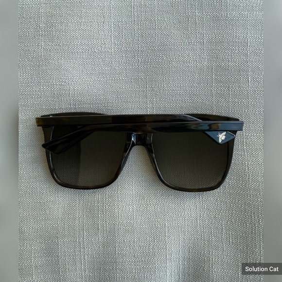 Gucci GG0022S Tortoiseshell Oversized Square Sunglasses - Picture 3 of 10